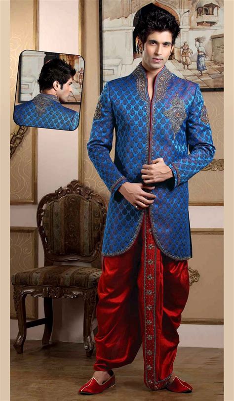 A shiny rich wedding kurta for man works best at pre and post wedding functions. Wedding Sherwani And Kurta Pajama Collection 2012 | Indian ...