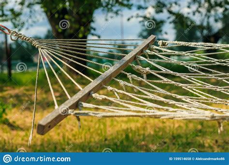 Relaxing Lazy Time With Hammock In The Green Forest