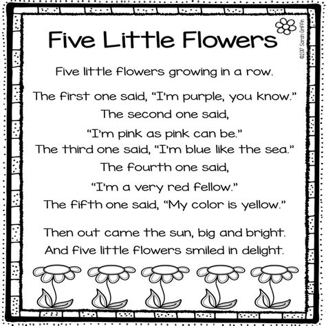 Little Plant Poem 5 Spring Poems For Kids Little Learning Corner