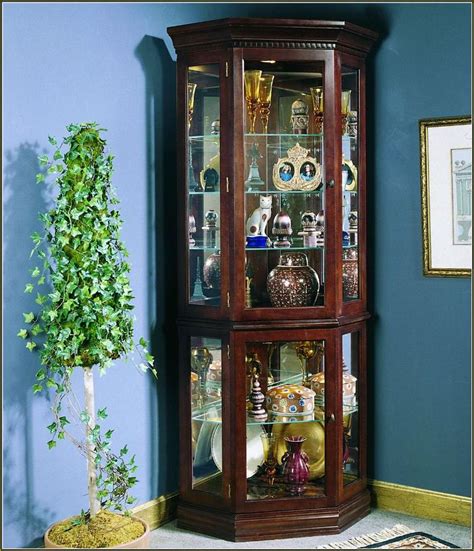Wooden Curio Cabinet With Lights Home Roni Young The Most Beautiful Lighted Curio Corner