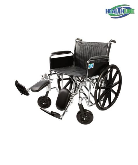 Heavy Duty Bariatric Wheelchair Wfull Arm Padded And Elr K7 Healthline