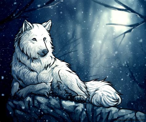 Wallpaper girl anime art view princess mononoke white wolf. White Wolf Anime | Wallpapers Gallery