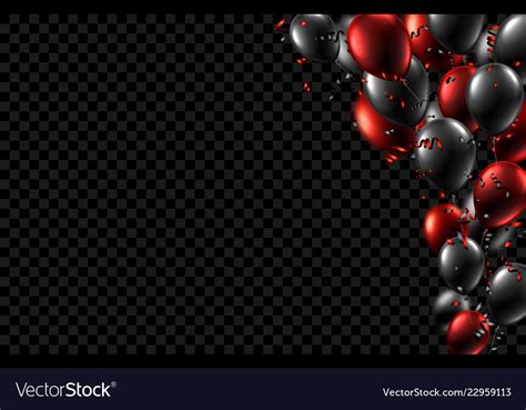 Festive Background With Black And Red Shiny Vector Image