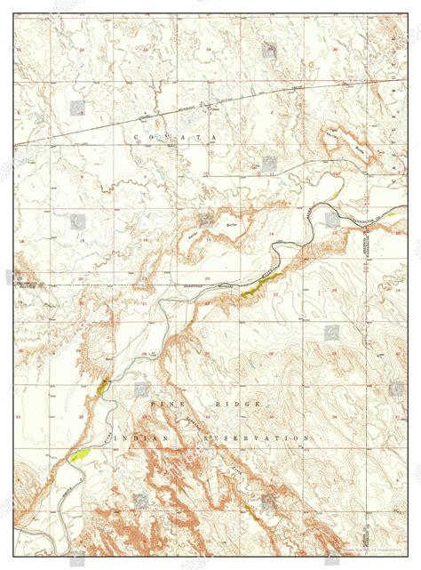 Usa Timeless Maps Conata South Dakota Editorial Stock Photo Stock