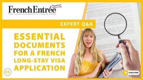 Essential Documents For A French Long Stay Visa Application Youtube