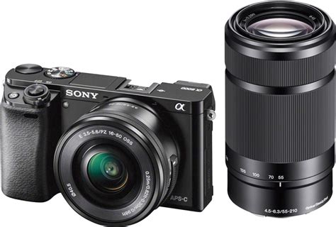 Sony Alpha A6000 Mirrorless Camera Two Lens Kit With 16 50mm And 55