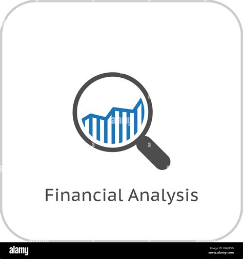 Financial Analysis Icon Business Concept Flat Design Stock Vector Image And Art Alamy