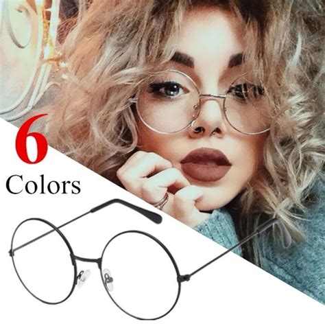 buy round eyeglasses glasses frame men women clear fake glasses eyeglass round eye glasses