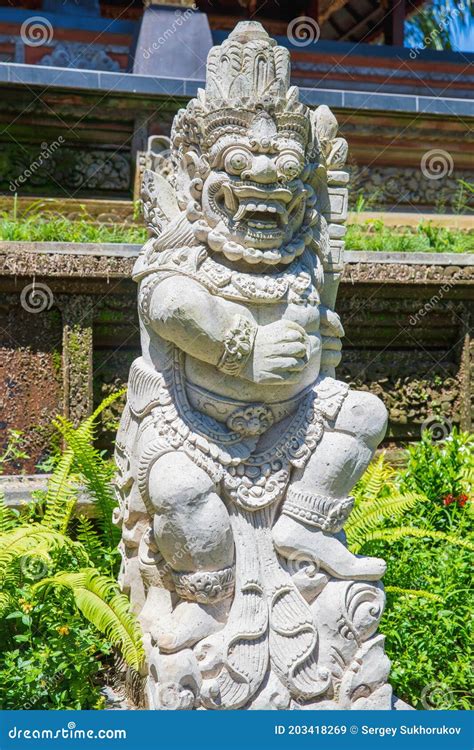 Ancient Traditional Balinese Statue Of The Deity Barong Stock Image