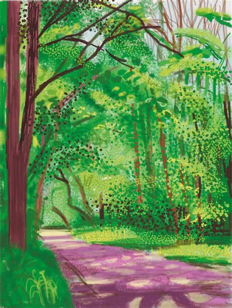 David Hockney Ra The Arrival Of Spring In Woldgate East Yorkshire In