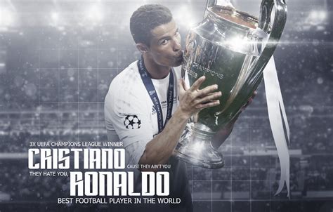🔥 43 Cristiano Ronaldo With Ucl Trophy Wallpapers Wallpapersafari
