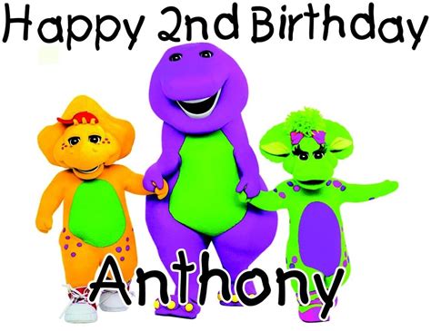 Printable Barney Happy Birthday