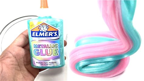 Testing Elmers New Metallic Glue Slime Slime With Magical Liquid