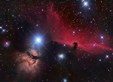 Horsehead Nebula And Flame Nebula Astrodoc Astrophotography By Ron