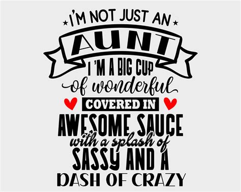 Im Not Just An Aunt Svg Files For Cricut Wonderful Etsy