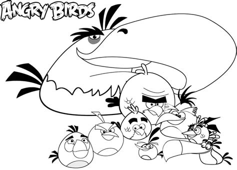 Todos Los Personajes De Angry Birds Para Colorear Imprimir E Dibujar