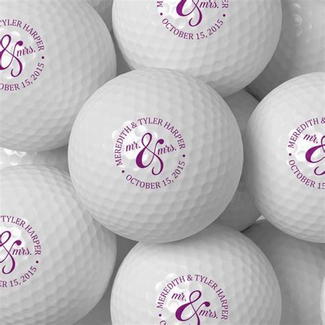 Custom Golf Ball Wedding Favor Personalized Golf Balls Bulk Pricing 50