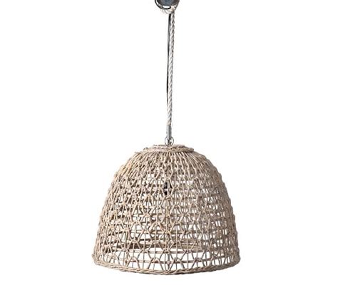 The stunning rattan pendant light is intricately hand woven from natural rattan. Open Weave Rattan Dome Pendant | Open weave, Pendant light ...