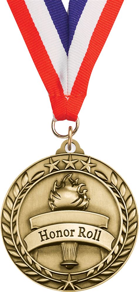 Honor Roll Dimensional Medal Gold Trophy Depot