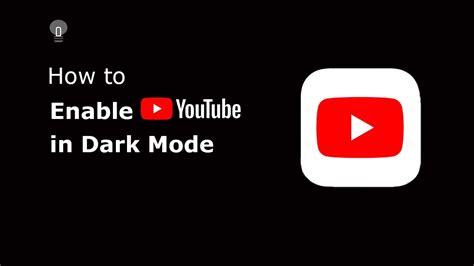🔵how To Enable Youtube Dark Mode Youtube