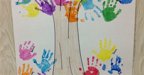 Handprint Friendship Tree