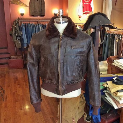 Vintage 1950s Horsehide Leather Jacket With Shearling Gem