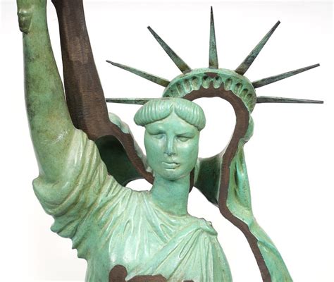 Lot Statue Of Liberty Bronze Sculpture By Arman