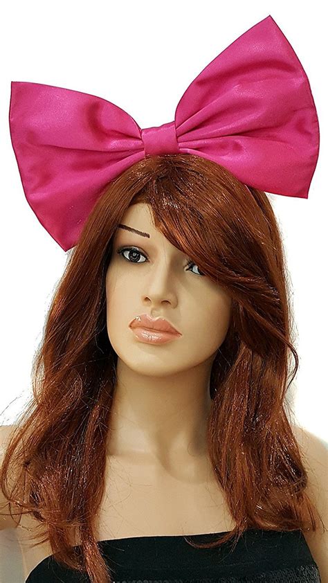 Giant Extra Large Hair Bow Collection Headband Hot Pink Barbie In Satin Beauty