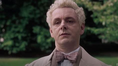 The Checkered Bow Tie Worn By Aziraphale Michael Sheen In The Series