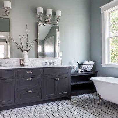 We did not find results for: Painted Bathroom pale grey-blue, dark grey vanity | For ...