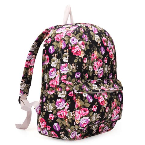 Cute Flower Floral Bag Vintage Schoolbag Bookbag Backpack Us1499