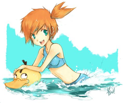 Misty And Psyduck Pokemon And 1 More Drawn By Tamalazyturtle