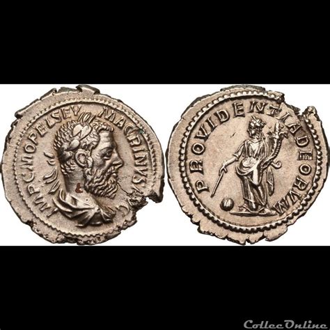 Macrinus Ar Denarius Coins Ancient Romans Imperial And Republican