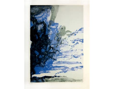 Zao Wou Ki Lithographie N393