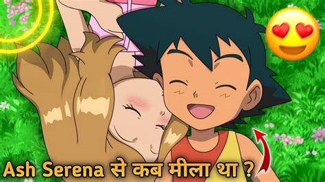 ash meet to serena first time pokemon camp story ash and serena untold story in hindi