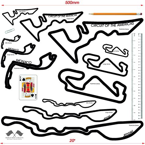 Formula 1 Circuits Collection Large The Complete 24 Piece Etsy Uk
