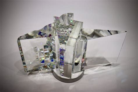 Artist Toland Sand Glass Sculpture Infinite Archit 2022 Sold 2979 Westbrook Modern