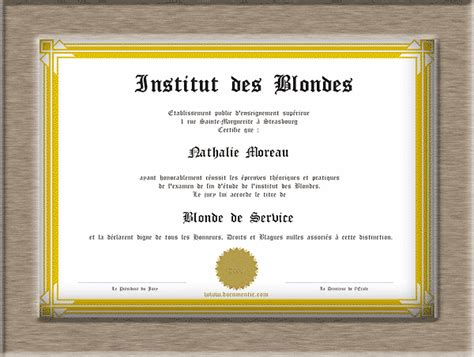 Diplômes à personnaliser et à imprimer gratuitement, en quelques secondes. Diplôme Gratuit A Personnaliser / Diplome De La Meilleur Grand Mere Fete Une Surprise Recettes ...