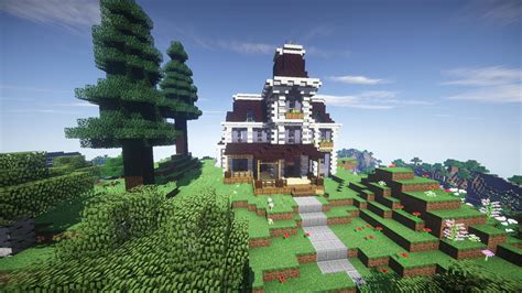 Victorian House Second Empire Style For Survival Minecraft Map