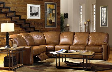 Furniture Modern Leather Sectional Sofa With Recliners Inside Traditional Leather Sectional Sofas 