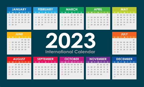 Calendario 2023 Editable Printable Template Calendar