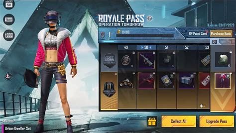 Pubg Mobile List Of Free Rewards Available In The Season Royale Pass