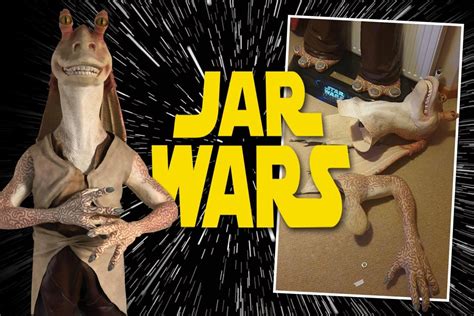 Star Wars Fan Attacked With Arm Ripped Off Life Size Model Of Jar Jar Binks