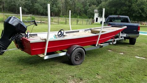 Custom Flat Bottom Stretched Jon Boat And Trailer Build Walkaround