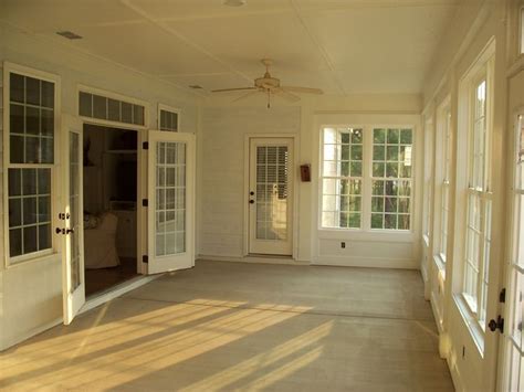With a deck or patio slab in place and with a roof or patio cover over it you have a great opportunity to enclose the space to increase the amount of time you can utilize the area. screened in porch | Porch remodel, Sunroom remodel, Porch ...