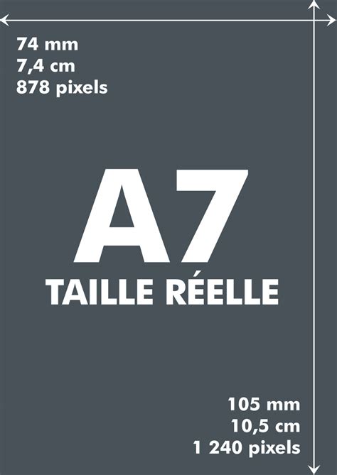 A7 Image à Taille Réelle D Une Feuille De Papier Format A7