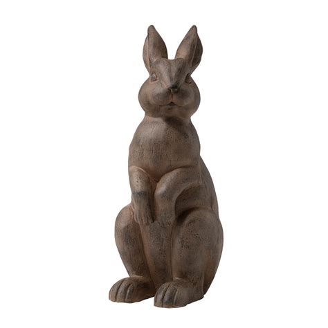 Official Glitzhome 2275h Mgo Standing Rabbit Garden Statue
