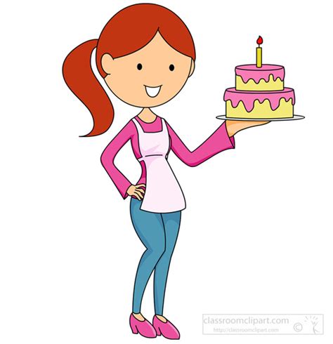 Little Girl Holding A Birthday Cake Royalty Free Svg Cliparts Clip