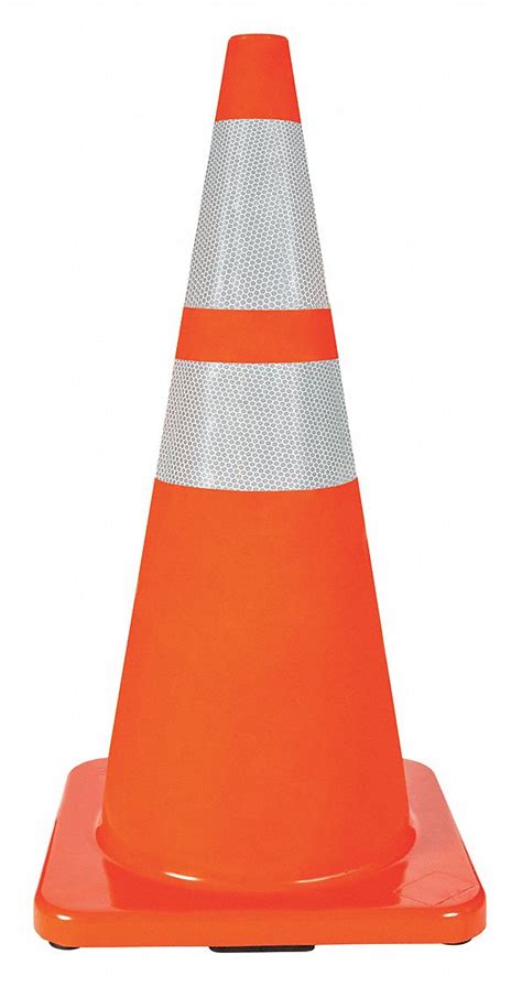 Grainger Approved Traffic Cone 28 In Cone Height Orange Pvc 6vkg9