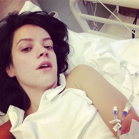 Why Lily Allen S Hospital Selfie Is So Sickening Daily Mail Online